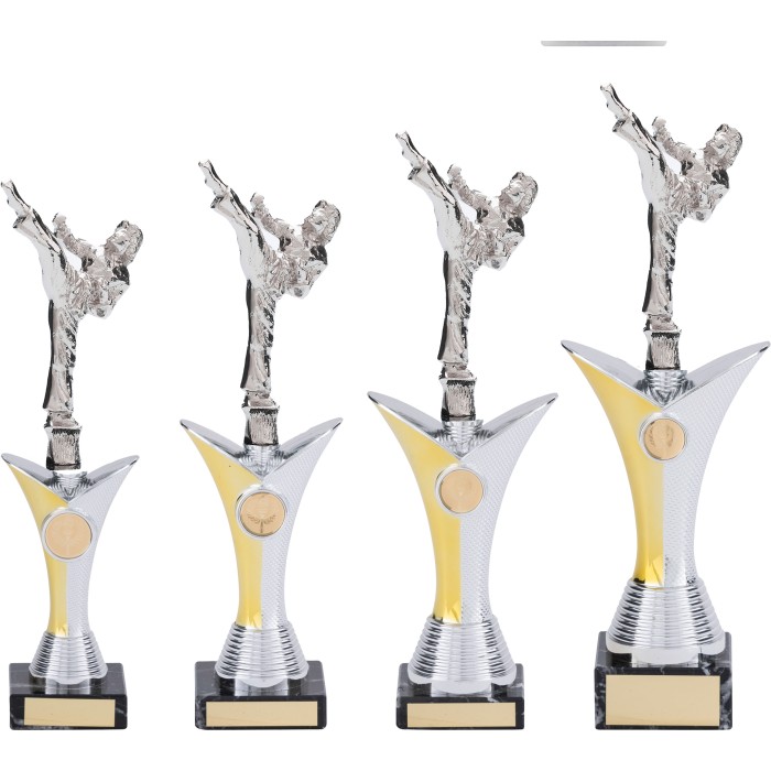 FEMALE ROUNDHOUSE- TAEKWONDO TROPHY - AVAILABLE IN 4 SIZES FEMALE ROUNDHOUSE- TAEKWONDO TROPHY - AVAILABLE IN 4 SIZES